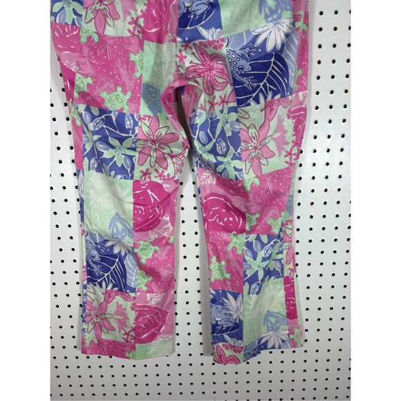 Lilly Pulitzer patchwork multi print trousers size 6 - Picture 5 of 8